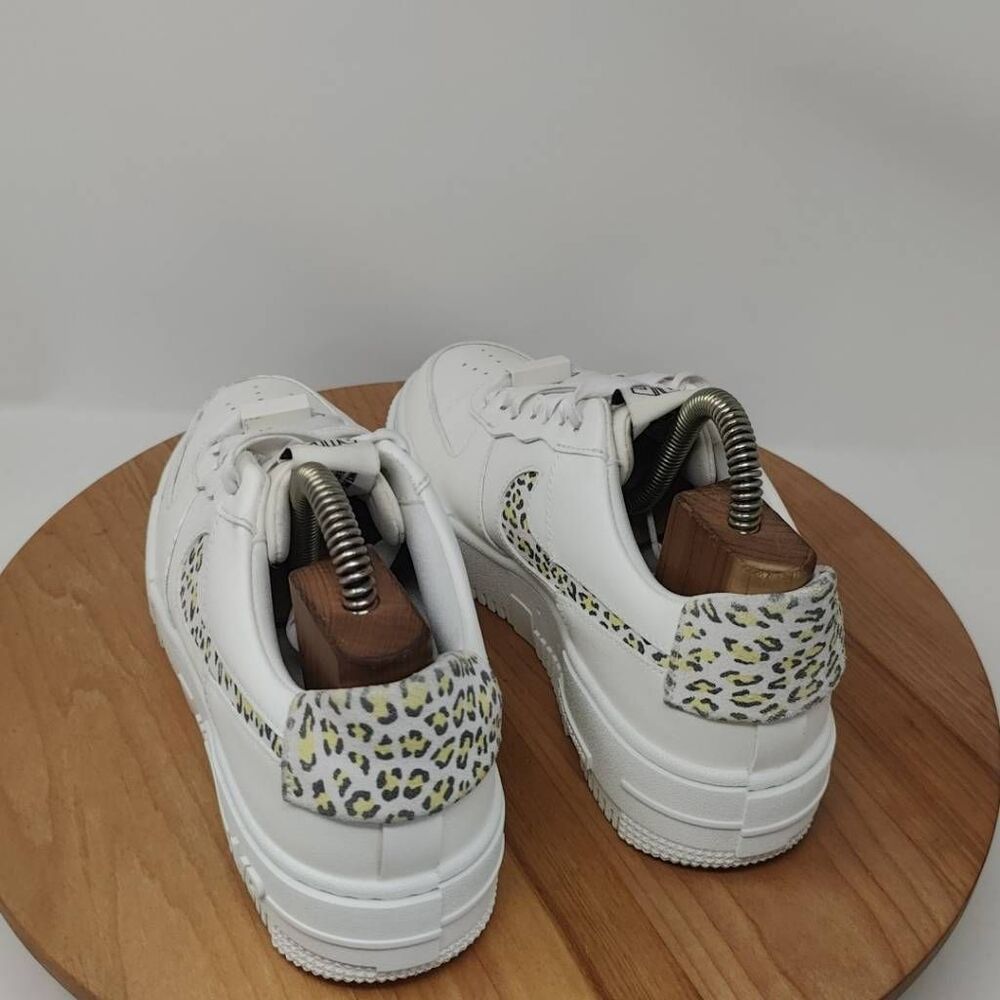 Nike Air Force 1 Pixel Leopard Sneakers- Womens- Size 7.5- White- [DH9632-101] - Picture 12 of 12